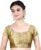 Chandrakala Brocade Banarasi Blouses for Women sarees,Readymade Gold Paisley,X-Small (B113)